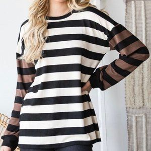 NWT HEIMISH~ 3XL~Black/Ivory/Mocha ~ Super Stretchy and Super Soft!